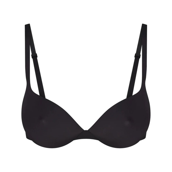 NWT SKIMS Ultimate Collection Push Up Plunge Nipple Bra Onyx - Picture 1 of 6